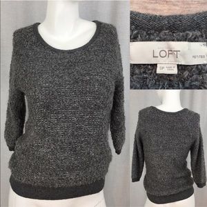 Size Small Petite LOFT Mohair Blend Fuzzy Sweater